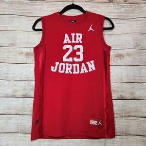 Vintage Red Embroidered Nike Air Jordan Fly Since 1982 Jersey Boys Girls Large